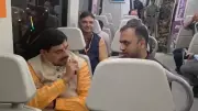 MP CM Mohan Yadav Ditches Convoy, Rides Delhi Metro to Airport
