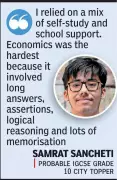 Nagpur IGCSE Results 2025-26: 100% Pass Rate, Samrat Sancheti Tops with 94%