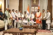 NDA Leaders Meet Assam Governor, Stake Claim to Form Government