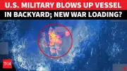 New Footage Shows U.S. Drone Strike on Drug Cartel Vessel in Pacific