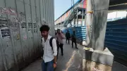 Noida Metro Walkway Turns Muddy After Rain, Skywalk Delayed