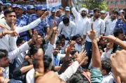 NSUI Launches 'NTA Halla Bol' Protest Over NEET Cancellation, Demands Ban on NTA