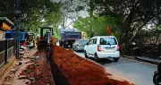 Old Goa-Pilar Road Digging Turns Perilous Before Monsoon