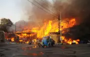 One Burnt Alive in Massive Fire at Amritsar Bamboo Market