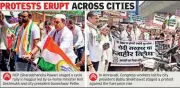Opposition Protests Fuel Price Hike Across Vidarbha, Submit Memorandum