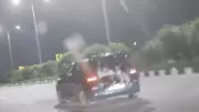 Outrage in Hyderabad as children seen travelling in car boot at high speed on ORR