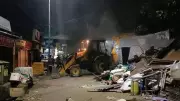 Over 200 Illegal Shops Demolished at Dum Dum Junction Railway Station