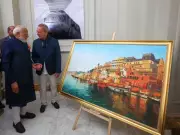 PM Modi Praises Italian Artist's Varanasi Paintings at Rome Event