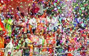 PM Modi roadshow in Patna greeted with flower petals, BJP celebrates cabinet expansion