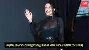 Priyanka Chopra Stuns in Sheer Black Ensemble at Citadel Screening in LA