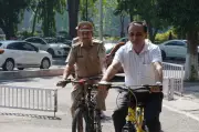 PU Officials Join Vehicle-Free Wednesday Initiative in Chandigarh