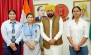 Punjab CM Bhagwant Mann Felicitates Class XII Toppers with Rs 50,000 Each
