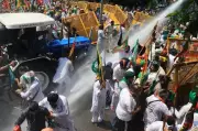 Punjab Farmers Clash with Police Near Chandigarh During March to Raj Bhawan