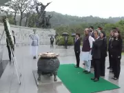 Rajnath Singh Pays Tribute at Seoul National Cemetery in South Korea