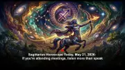 Sagittarius Daily Horoscope: May 21, 2026 – Stay Alert and Patient