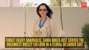 Sania Mirza's Elegant Eid Look: Breezy Organza Suit Stuns Fans