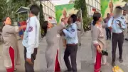 Security guard slapped with sandal outside Delhi police station, video sparks outrage