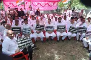 Sirsa Congress Divided During Protest Against Fuel Price Hike