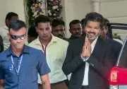 Tamil Nadu CM Vijay leaves to meet DMK chief Stalin