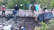 Taxi driver dies as car plunges onto house roof in Uttarakhand