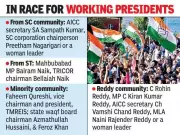 Telangana Congress to get new team of working presidents by May-end