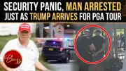 Tension High as Protester Cuffed at Trump Golf Resort Ahead of PGA Appearance