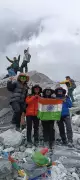 Three Teenage Girls from Balrampur Trek to Mount Everest Base Camp