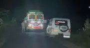Tipper Truck Smuggling River Sand Seized in Krishnagiri, Driver Escapes