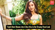 Tripti Dimri Stuns in Floral Botanical Set, Channels Modern Bollywood Laila