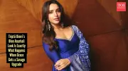 Triptii Dimri Stuns in Rs 36,000 Royal Blue Anarkali Set for Trailer Launch