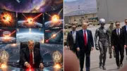 Trump Floods Truth Social with AI Alien and Space War Images Amid Iran Tensions