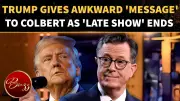 Trump Teases Mystery Message for Colbert Before Late Show Finale