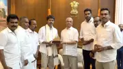 TVK Chief Vijay Meets Tamil Nadu Governor, Congress Backs CM Bid
