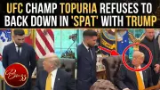 UFC Champion Ilia Toporia Jokes With Trump During White House Visit