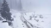 Unusual May Snowfall in Kashmir Offers Respite from Heatwave for Tourists