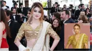 Urvashi Rautela's Cannes Saree Look Compared to Gigi Hadid's Outfit