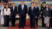 US President Trump Arrives in China for Talks with Xi Jinping