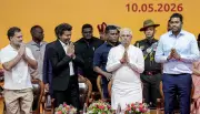 Vande Mataram Controversy Erupts at Vijay's Swearing-In Ceremony in Tamil Nadu