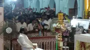Vijay fans disrupt mass at Velankanni church with TVK slogans