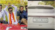 Vijay's 'GOAT' Car Number TN 07 CM 2026 Hints at Political Entry?