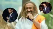 Vikrant Massey, Sunil Grover, Rajkumar Hirani, Sajid Nadiadwala meet Sri Sri Ravi Shankar
