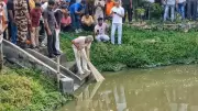 West Bengal Minister Dilip Ghosh Visits Fishery Ponds, Interacts with Locals