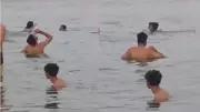 Youth Booked for Drinking Beer While Bathing in Ganga, Video Viral