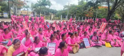 ASHA Workers Protest in Mysuru Over Pending Honorarium and Incentives