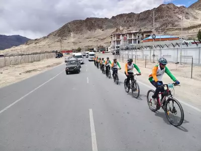 Chandigarh Students Complete 425-km Bicycle Expedition from Manali to Leh