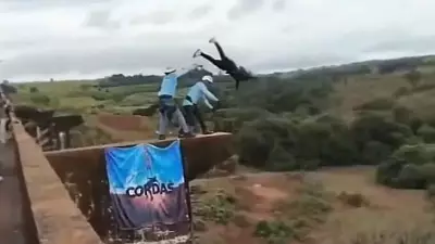 Fatal Bridge Jump in Brazil: Crew Forgets to Attach Rope