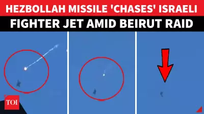 Hezbollah Missile Targets Israeli Jet Over Lebanon in Mid-Air Chase