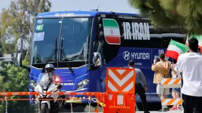 Iran Football Team Arrives in LA Hours Before US-Iran Peace Deal Announced