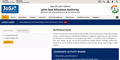 JoSAA 2026 First Seat Allotment List to Release Tomorrow, June 13