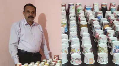 Kerala Man's 858 Paper Cups Earn Guinness World Record